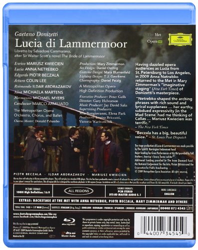 Gaetano Donizetti: Lucia Di Lammermoor [Blu-ray]