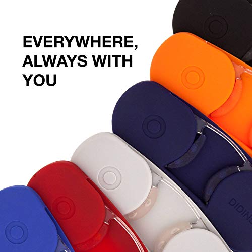 Gafas de lectura sin patillas graduadas para hombre y mujer transparentes. Gafas de presbicia para hombre y mujer retro o vintage para vista cansada. Graphite +1.5 – MIM