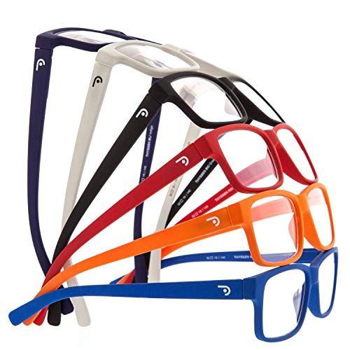 Gafas de Presbicia con Filtro Anti Luz Azul para Ordenador. Gafas Graduadas de Lectura para Hombre y Mujer con Cristales Anti-reflejantes. Graphite +2.5 – THYSSEN