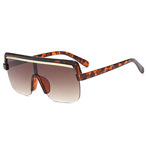 Gafas De Sol De Gran Tamaño Mujeres Moda Gafas Negras Gafas De Sol De Una Pieza para Hombres Máscara De Sombra-2