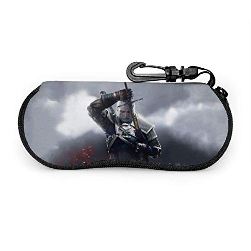 Gafas Estuche para anteojos Tema del juego Wit-cher Hombre Estuche para anteojos Gafas de sol Estuche blando Estuche para anteojos con cremallera ultraligero Estuche para anteojos multifunción-94