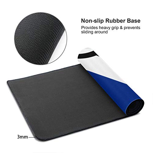 Gaming Moursepad Flag of Bonaire Alfombrilla de ratón para Juegos de 40 x 75 cm con Base de Goma Antideslizante, Bordes cosidos duraderos
