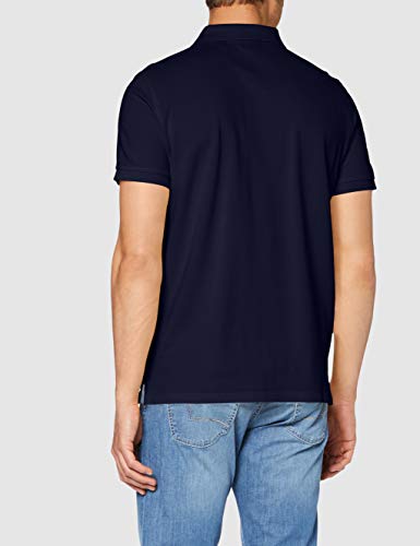 GANT Solid Pique SS Rugger, Polo para Hombre, Azul (Evening Blue), 56  (Talla del Fabricante: 3XL)
