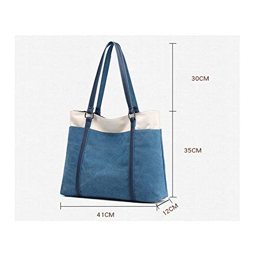 GAOHONGMEI Bolso de lona Bolso de hombro para mujer, estilo vintage Hobo Top Handle Compras Crossbody Bolso Casual Playa Multifunción Bolsas para señoras Mujer-03#