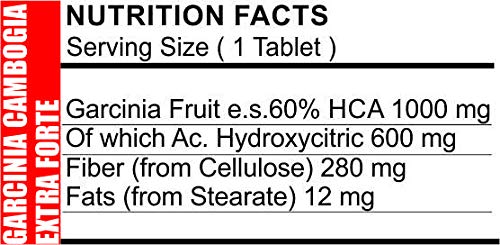 Garcinia Cambogia Extra Fuerte Quemador de Grasa Promueve la Pérdida de Peso Píldoras Gratis Titular 5 BOX X 60 tabletas 1000 mg Quema de Grasa Anti Hambre Reduce el Apetito Ayuda a Drenar