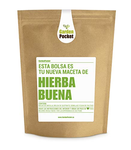 Garden Pocket - Kit de Cultivo de HIERBABUENA - Bolsa Maceta