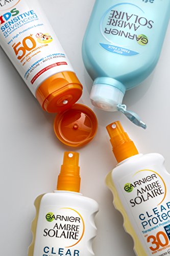 Garnier Ambre Solaire Family Sun Cream and After Sun SPF30 and SPF50, paquete de 4