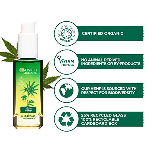 Garnier SkinActive Face Garnier SkinActive Face Organic Cáñamo Multi-Restore Facial Night Sleeping Oil 0,1401 kg