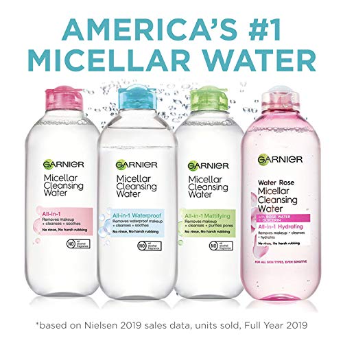 Garnier SkinActive Micelar Agua Limpiadora Para Maquillaje Impermeable 13.5 Oz
