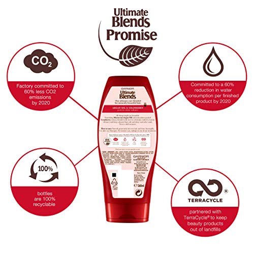 Garnier ultimate blends Argán Aceite de pelo Acondicionador, 360 ml, pack de 6