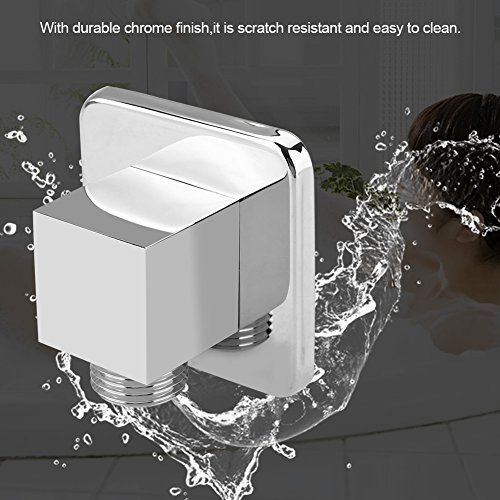 Garosa Salida De Ducha Codo Sólido Latón Lugar Baño Acabado Cuadrado Mano Montado En La Pared Cabeza De Ducha Suministro De Agua Codo Manguera Ángulo Conector De Válvula