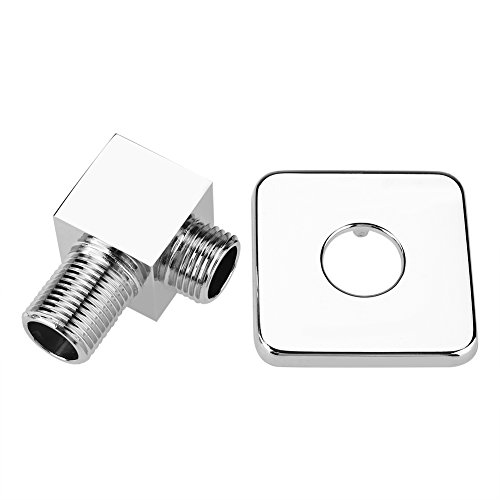 Garosa Salida De Ducha Codo Sólido Latón Lugar Baño Acabado Cuadrado Mano Montado En La Pared Cabeza De Ducha Suministro De Agua Codo Manguera Ángulo Conector De Válvula