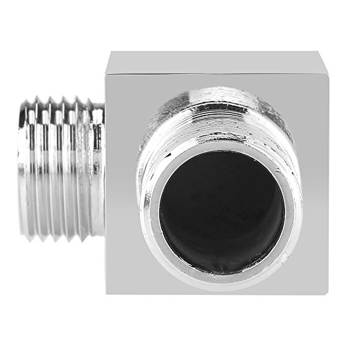 Garosa Salida De Ducha Codo Sólido Latón Lugar Baño Acabado Cuadrado Mano Montado En La Pared Cabeza De Ducha Suministro De Agua Codo Manguera Ángulo Conector De Válvula