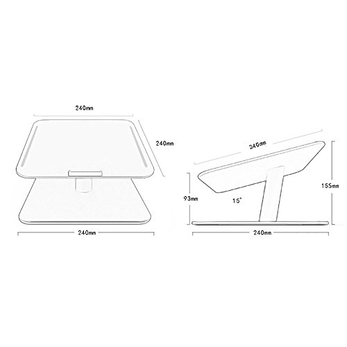 GBY, Inc. Mesa Plegable de Pared Soporte de computadora portátil, Escritorio de aleación de Aluminio, Escritorio de computadora de extracción de Cacao, Mesa Plegable para computadora