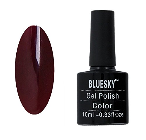 Gel de uñas Botella Bluesky Semi UV Permanente / 10ml LED Borgoña Marrón