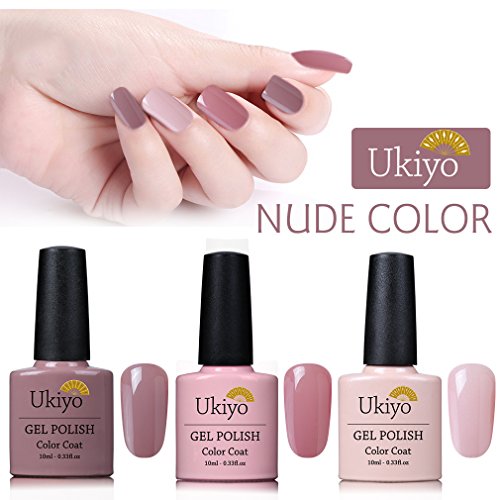 Gel de uñas Set 3pcs Soak Off Gel UV Esmalte de Uñas por ukiyo