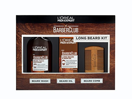 Gel limpiador 3 en 1 L'Oreal Men Expert, Barber Club, para barba, pelo y cara