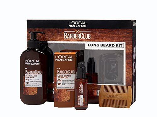 Gel limpiador 3 en 1 L'Oreal Men Expert, Barber Club, para barba, pelo y cara