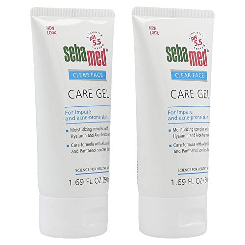 Gel Sebamed para el cuidado facial transparente, 50 ml, paquete de 2