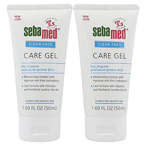 Gel Sebamed para el cuidado facial transparente, 50 ml, paquete de 2