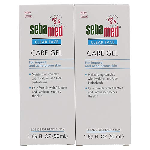 Gel Sebamed para el cuidado facial transparente, 50 ml, paquete de 2