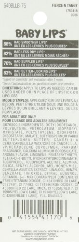 Gemey Maybelline Baume à Lèvres Baby Lips - Fierce N Tangy