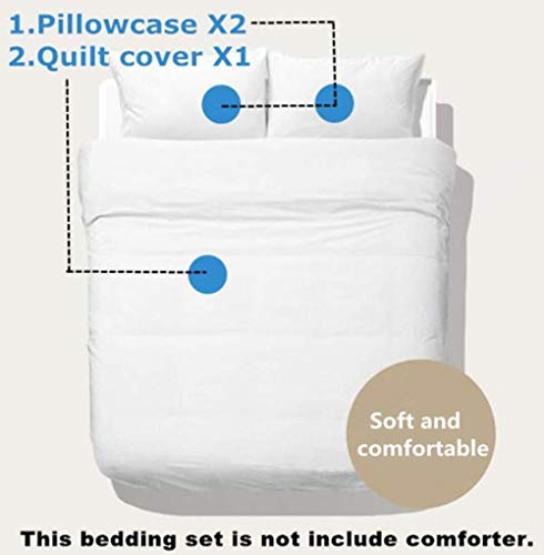 General brand 3 Piezas 260 x 220 cm Fundas de Edredón para Ropa de Cama Incluye 1 Funda Nórdica y 2 Fundas de Almohada - Patrón De Oro