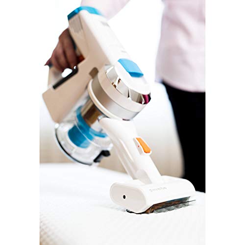 Genius Invictus X7 / X5 - Aspiradora con batería y cepillo eléctrico motorizado (8.000 rpm, ideal para limpiar tapicerías, alfombras y colchones)