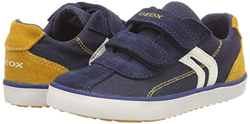 Geox B Kilwi Boy G, Zapatillas para Bebés, Navy/Dk Yellow C4229, 20 EU