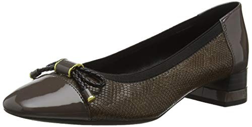 Geox D CHLOO Mid C, Zapatos de Tacón para Mujer, (Chestnut C6004), 39.5 EU