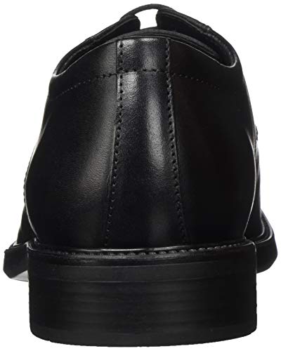 Geox Uomo Carnaby D, Zapatos de Cuero con Cordones para Hombre, Negro (Black 9999), 43 EU