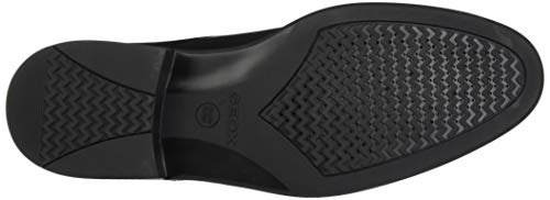 Geox Uomo Carnaby D, Zapatos de Cuero con Cordones para Hombre, Negro (Black 9999), 43 EU