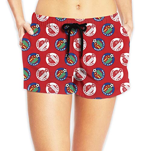 Getafe-CF Bañador Mujer,Bañador Natación Mujer,Banador Mujer Pantalones Cortos De Secado Rápido Playa con Cordón Ajustable XL