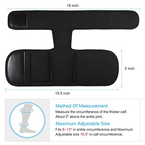 Gexgune Funda para Tobillo, Funda Antideslizante, Funda para la Pierna, Funda para la Bolsa con la Correa de la Pantorrilla, Bolsa para la Revista, para Llevar Oculta