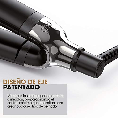 ghd platinum negra - Plancha de pelo profesional, tecnología tri-zone