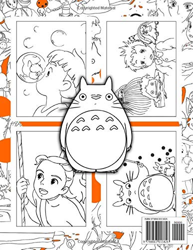 Ghibli Studio Coloring Book: Color all your Ghibli Studio favorite characters