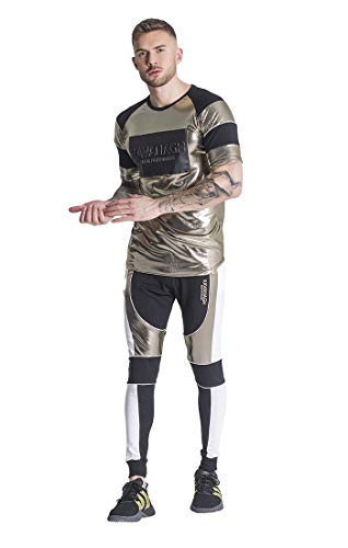 Gianni Kavanagh Gold Ride Or Die tee Camiseta, Dorado, L Hombre