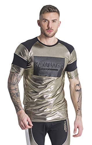 Gianni Kavanagh Gold Ride Or Die tee Camiseta, Dorado, L Hombre