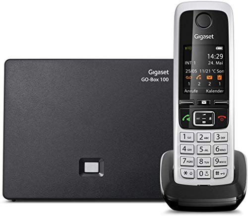 Gigaset C430A GO - Teléfono (Teléfono DECT, 200 entradas, Servicios de Mensajes Cortos (SMS), Negro)