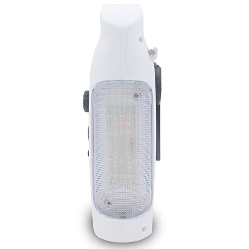 GIKIO Generador De Manivela Solar para Exteriores, Radio De Emergencia 7 En 1, Tarjeta Am/FM/Bluetooth/TF/Luz De Lectura/Luz Led/Energía Móvil De 2000 Mah