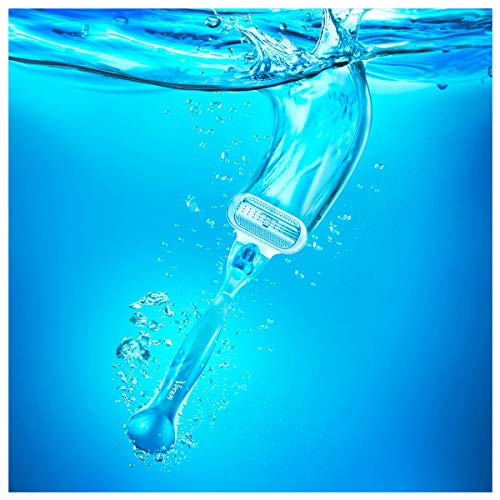 Gillette 84858542 hojilla de afeitar - hojillas de afeitar, Color blanco y azul, 4 piezas