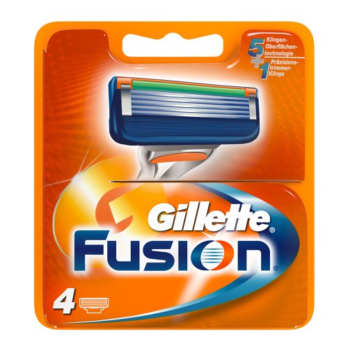 Gillette Fusion Cuchillas, 4 unidades