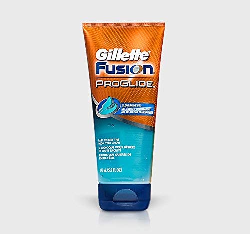 Gillette Fusion ProGlide - Gel de afeitado transparente (6 unidades, 175 ml)