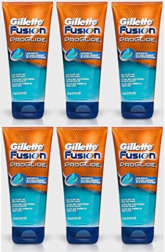 Gillette Fusion ProGlide - Gel de afeitado transparente (6 unidades, 175 ml)