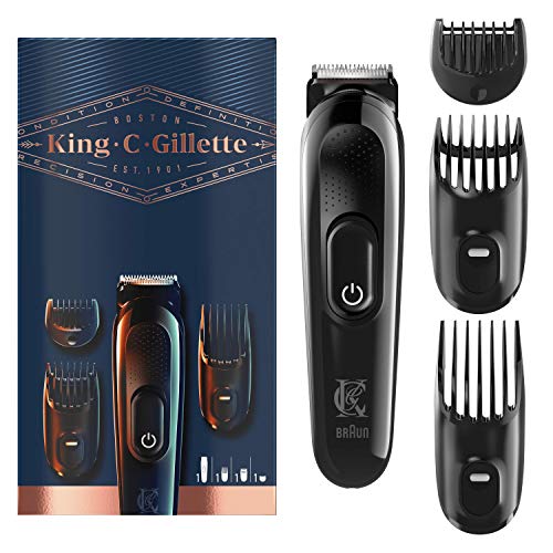 Gillette King C - Recortador de barba inalámbrico para hombres, 300 g