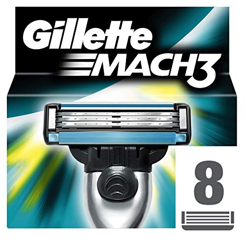 Gillette Mach3 Cuchillas de Afeitar para Hombre, XL, 8 piezas