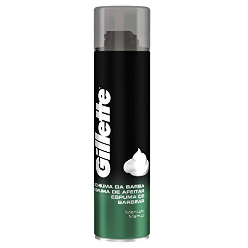 Gillette Rasierschaum Menthol 300ml für eine gründliche und komfortable Rasur