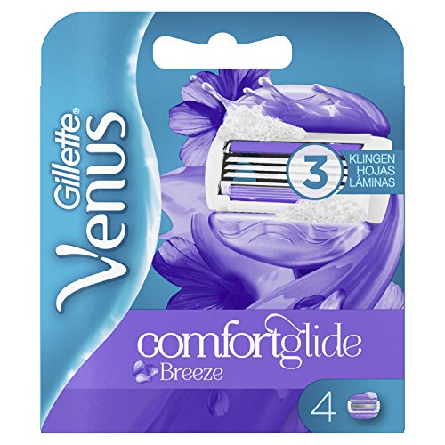Gillette Venus comfortg Lide Breeze – Cuchillas de afeitar para mujeres, 1er Pack (1 x 4 unidades)