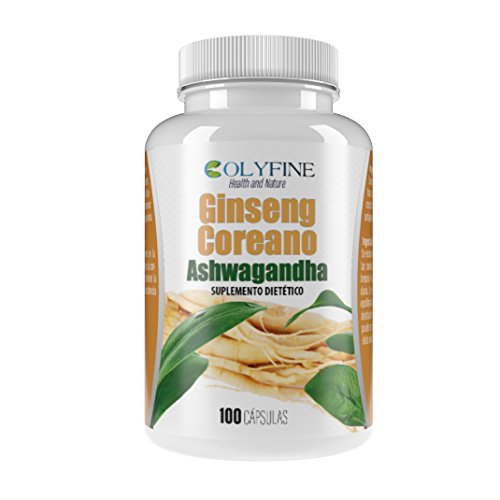 Ginseng Coreano Ashwagandha 100 cápsulas de 545 mg