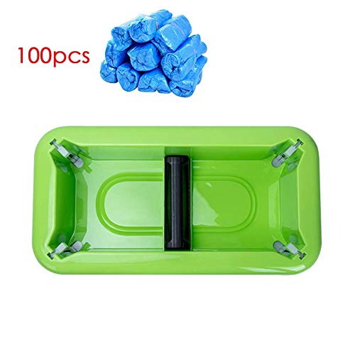 GJNVBDZSF Máquina automática para Cubrir Botas, máquina portátil para Cubiertas de Zapatos, Duradera con 100 Piezas de plástico, Ideal para talleres, Salas de Juntas, oficinas, hogar